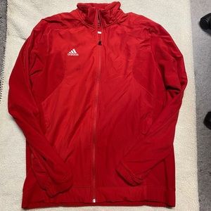 Men’s true red Adidas fleece